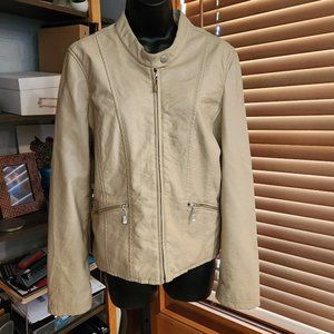 .Faux Leather Moto Jacket from Pimkie